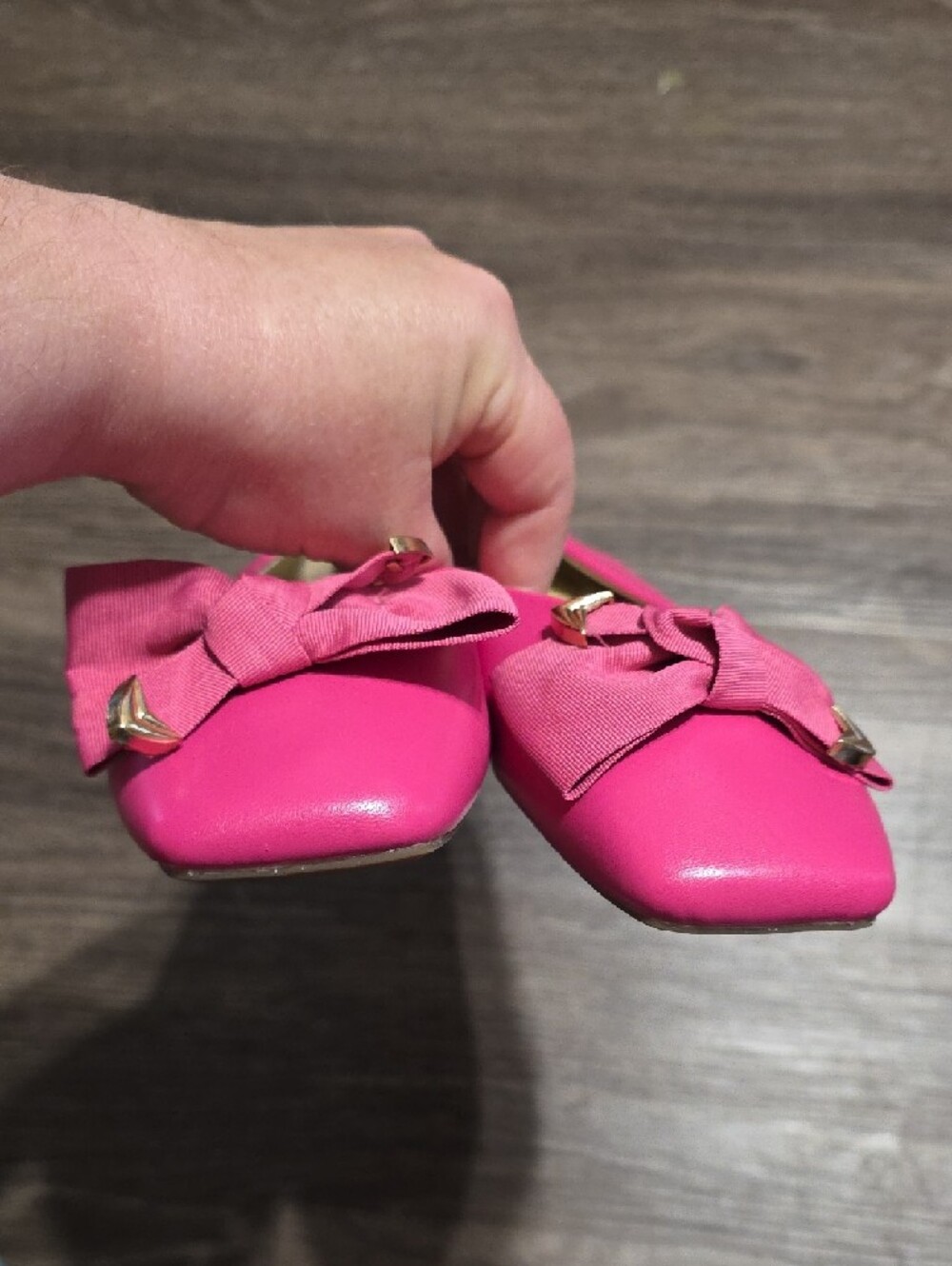 Women’s Pink Bow Ballet Flats - Picture 4 of 4